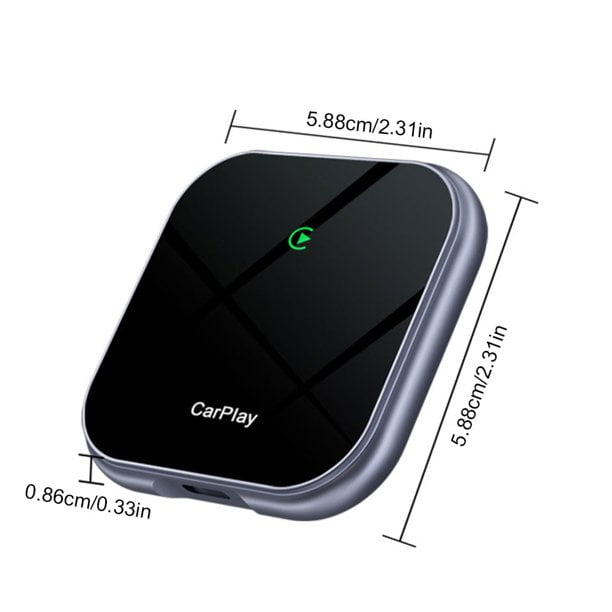 Dispozitiv CarPlay cu dimensiuni 5.88cm x 0.86cm