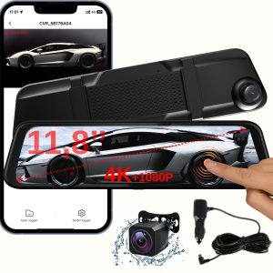 Cameră auto 4K cu afișaj 11,8 inci