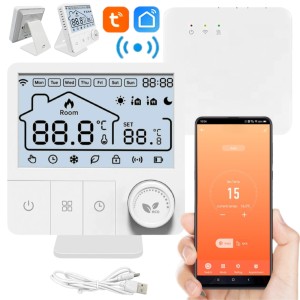 Termostat inteligent cu control aplicație mobilă și WiFi.